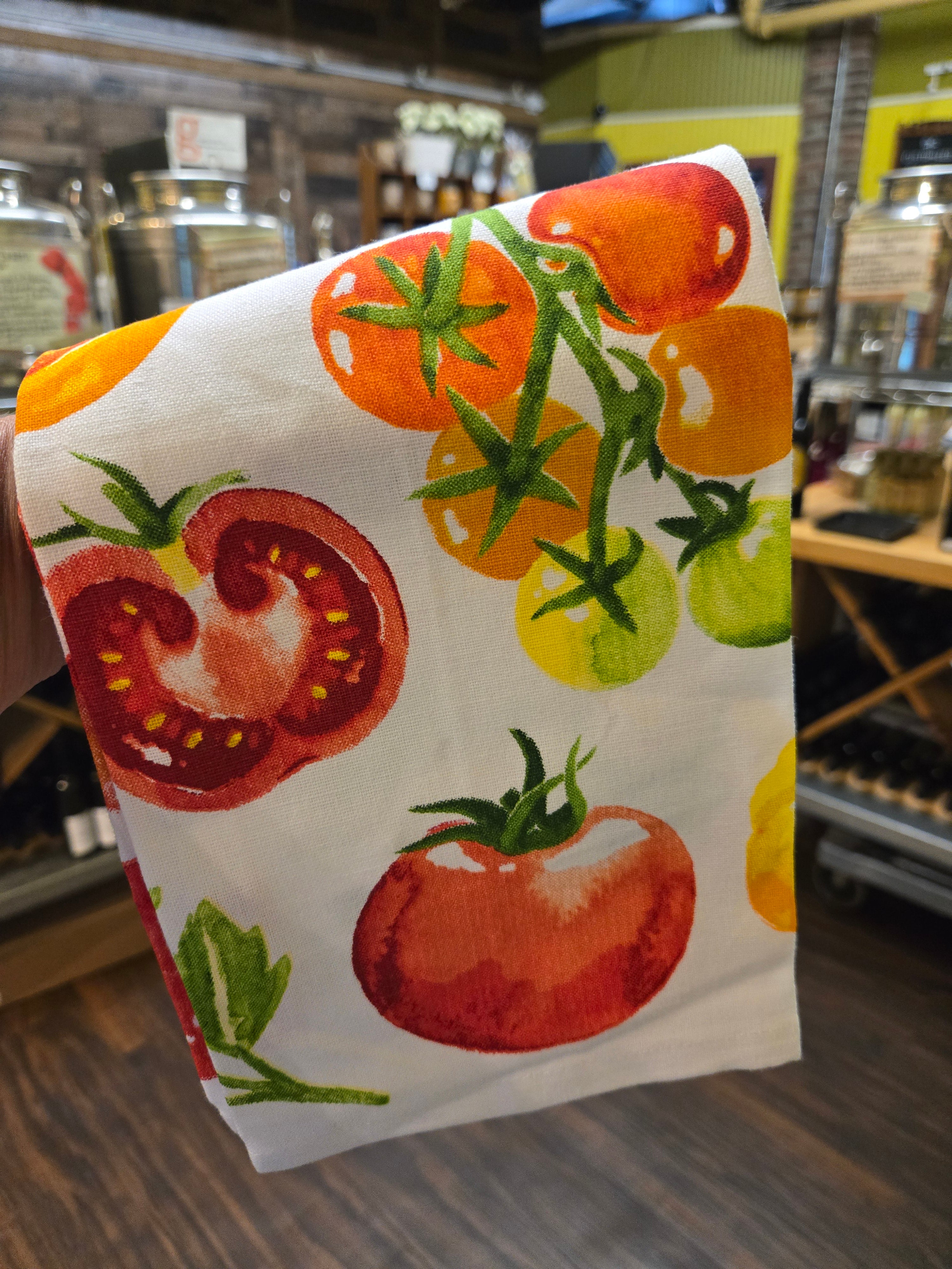 tomato tea towel Stonewall Kitchen at Olive Oil Etcetera