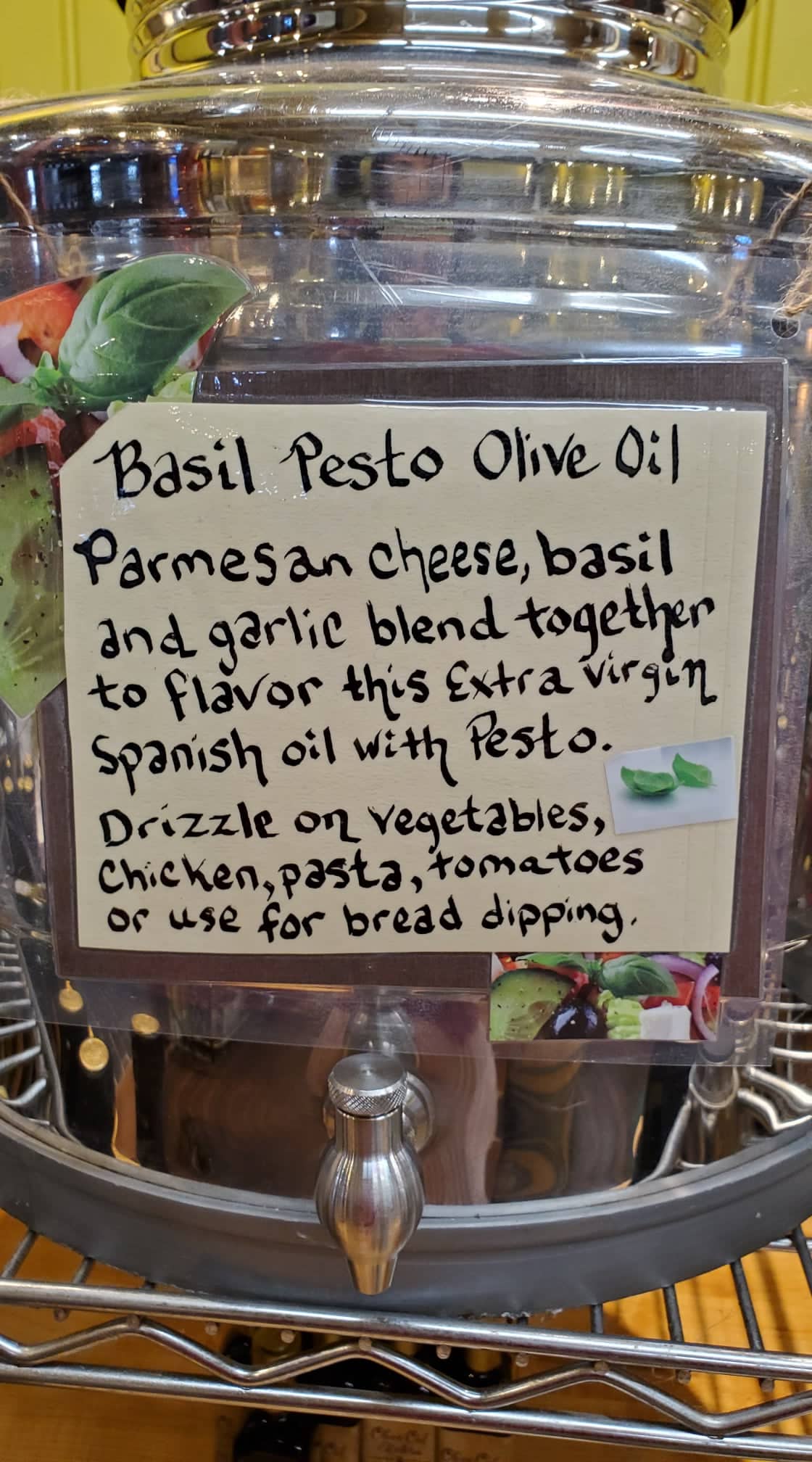 Basil Pesto Olive oil available at Olive Oil Etcetera in Bucks county