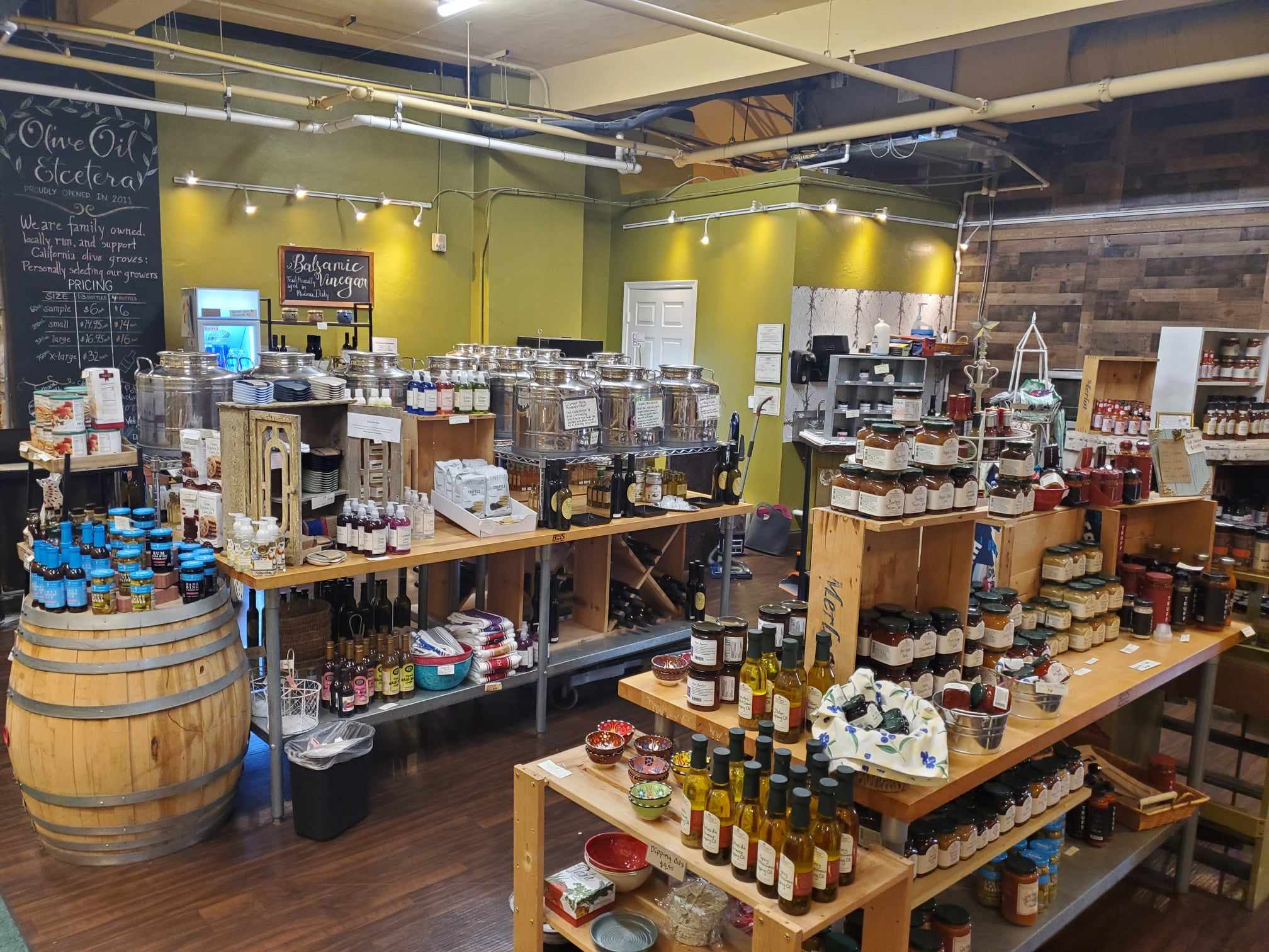 A store picture of Olive Oil Etcetera