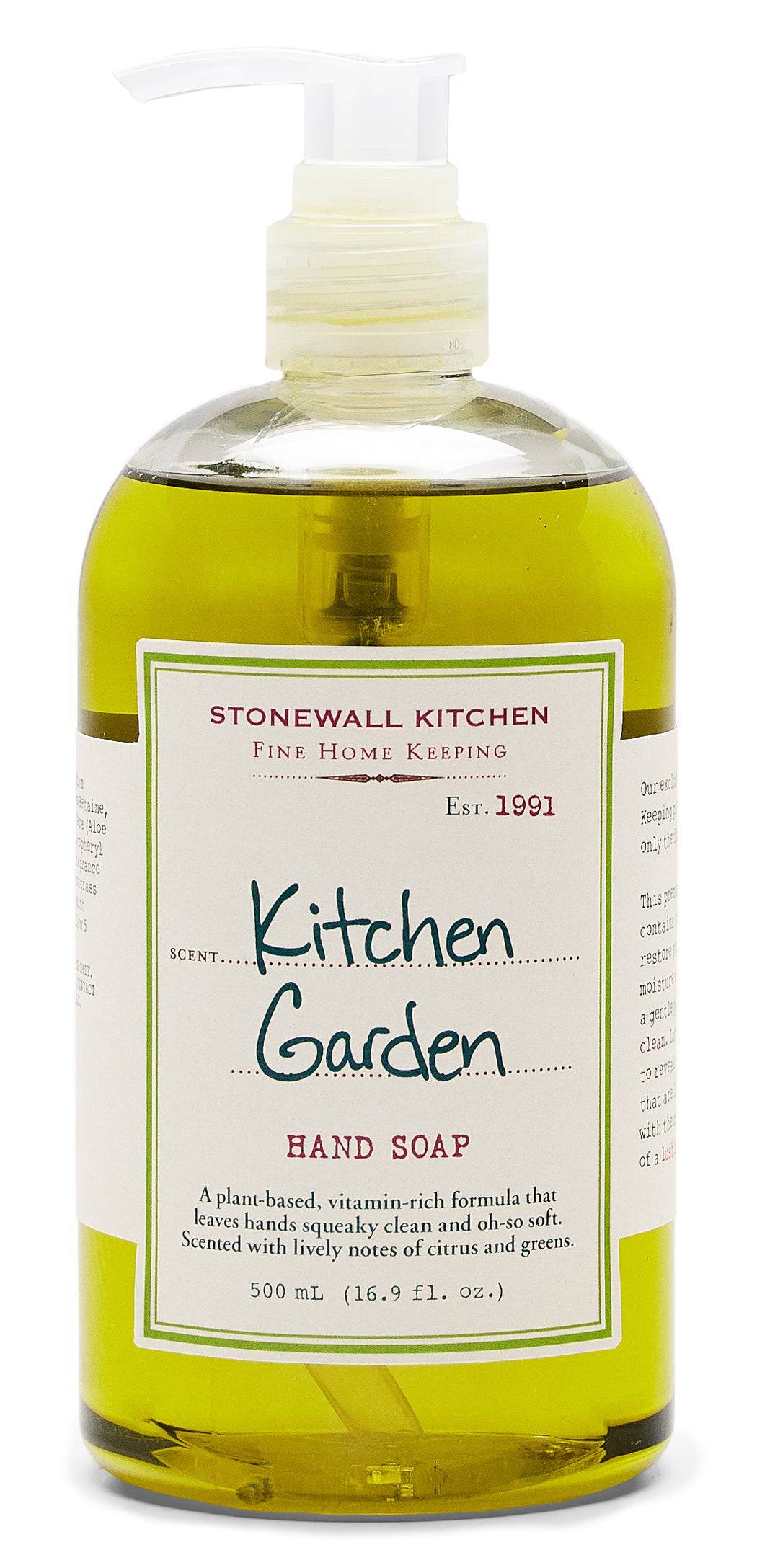 Stonewall Kitchen Kitchen Garden Hand soap at Olive Oil Etcetera in Bucks County, PA