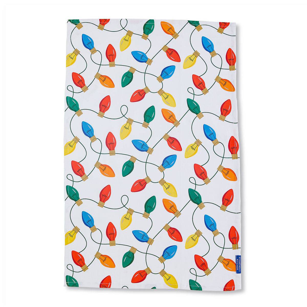 Stonewall Kitchen Christmas Lights Tea towel - Olive Oil Etcetera