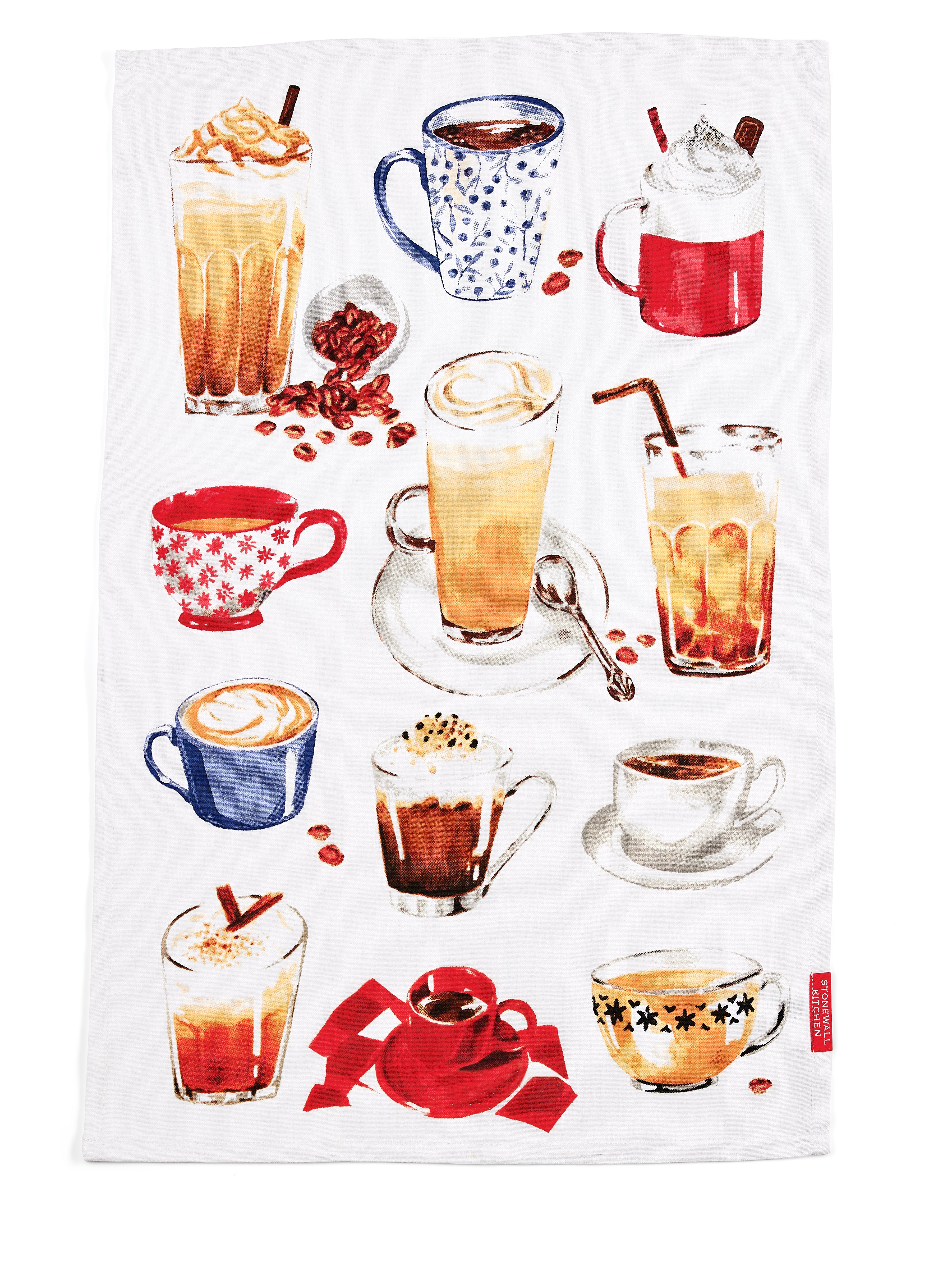 Stonewall Kitchen Food and Drink Patterned Tea Towels - Olive Oil Etcetera 