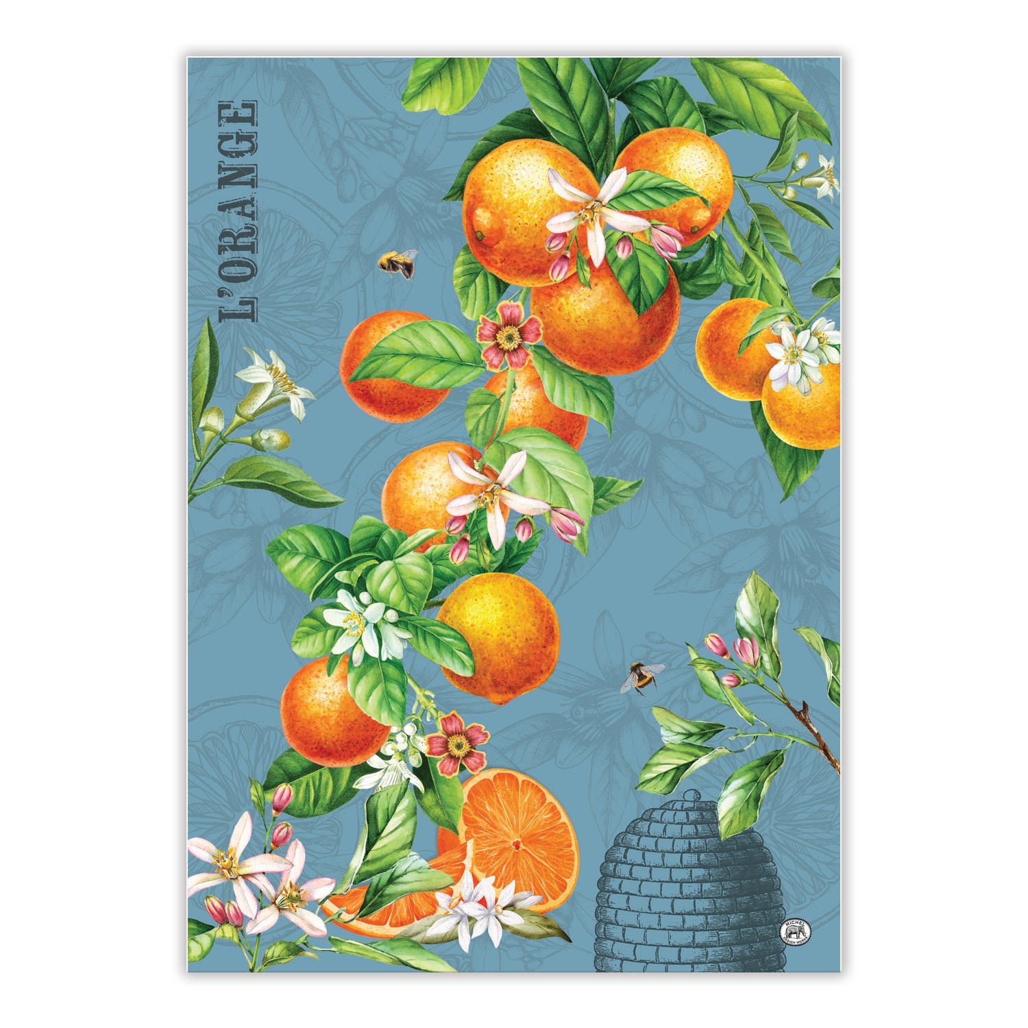 L'Orange Tea Towel by Michel Design Works - Olive Oil Etcetera