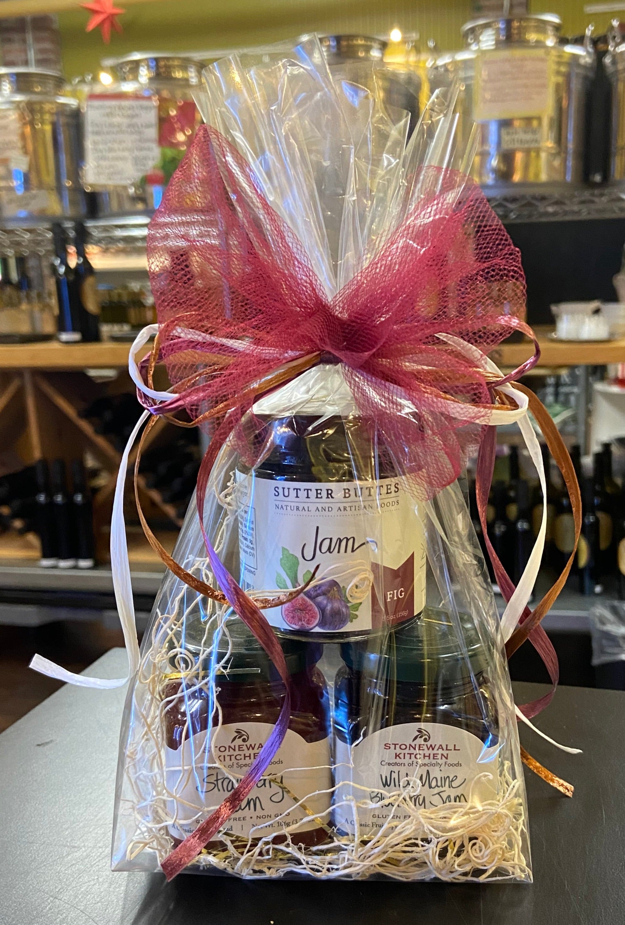 Stonewall Kitchen and Sutter Buttes Mini Jams Gift Set- Olive Oil Etcetera- Bucks County's Gourmet Oil and Vinegar Shop