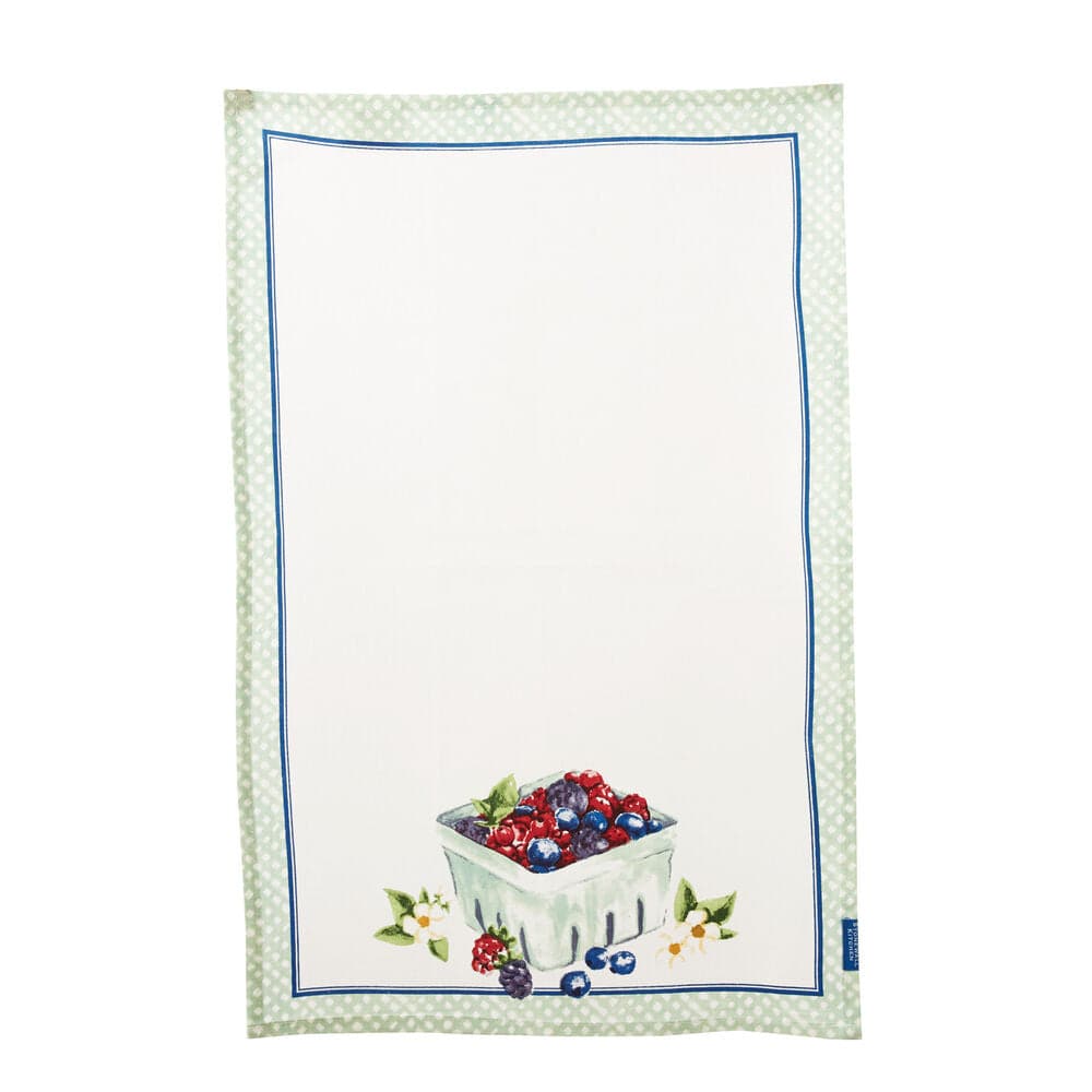 Stonewall Kitchen Fruit Patterned Tea Towel - Olive Oil Etcetera