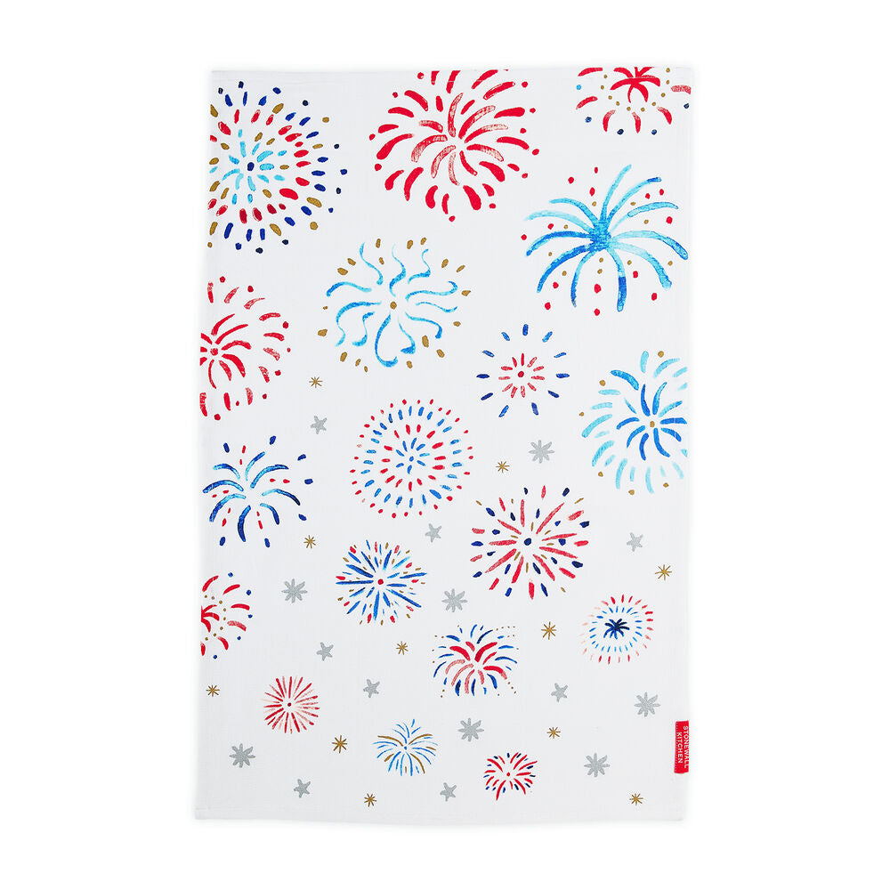 Stonewall Kitchen Patterned Tea Towel - Olive Oil Etcetera