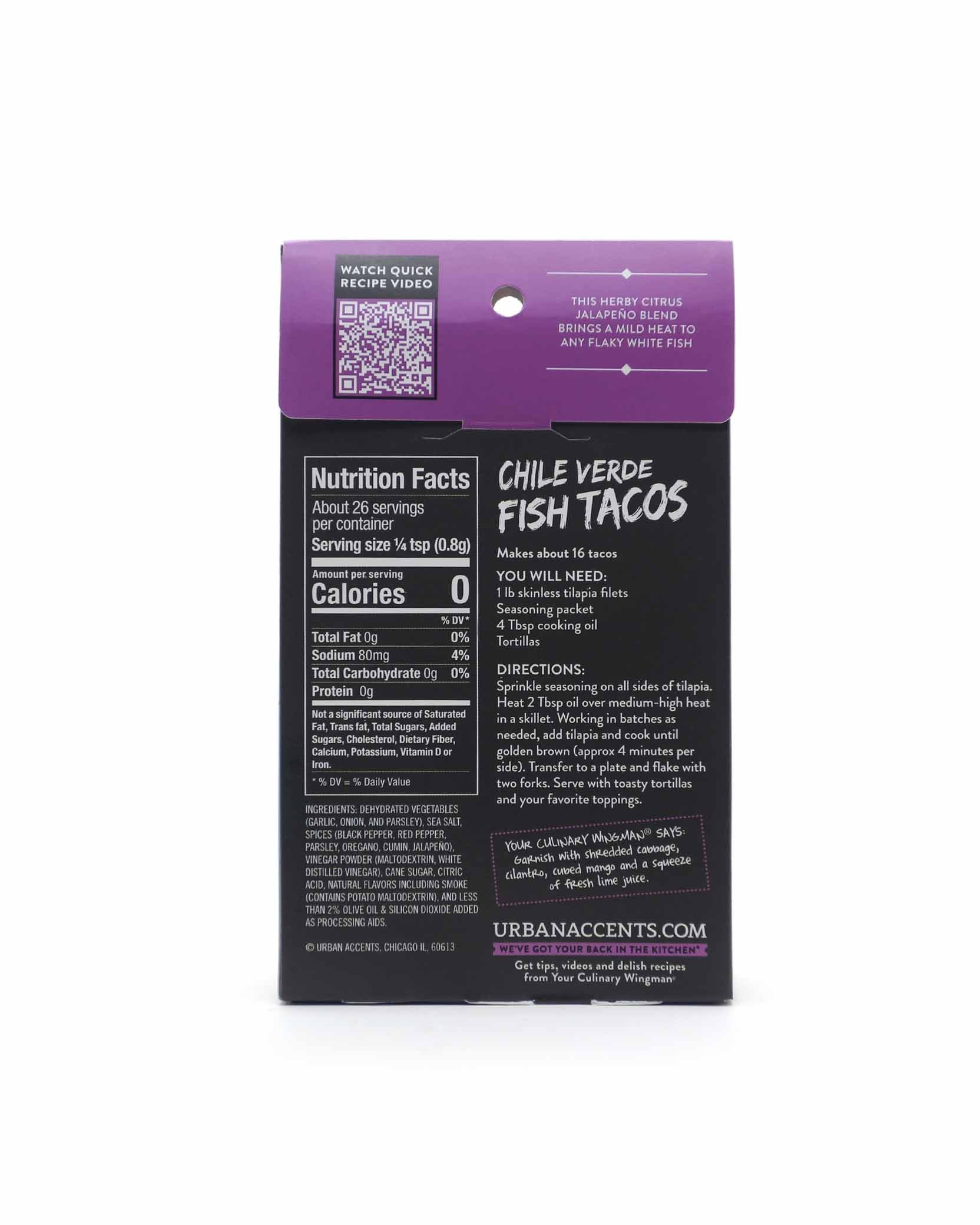 Chile Verde Fish Tacos Seasoning Mix - Olive Oil Etcetera - Bucks county's gourmet olive oil and vinegar shop