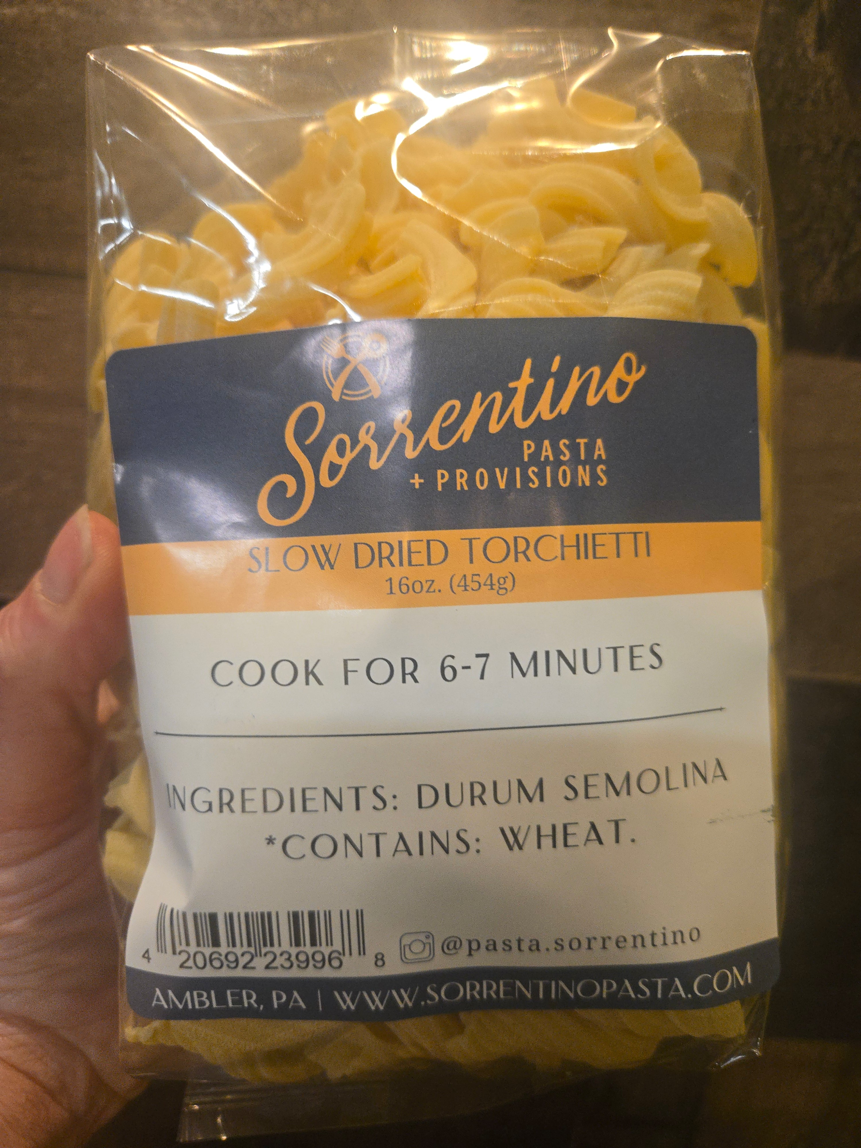 Torch pasta by Sorrentino - Olive Oil Etcetera 