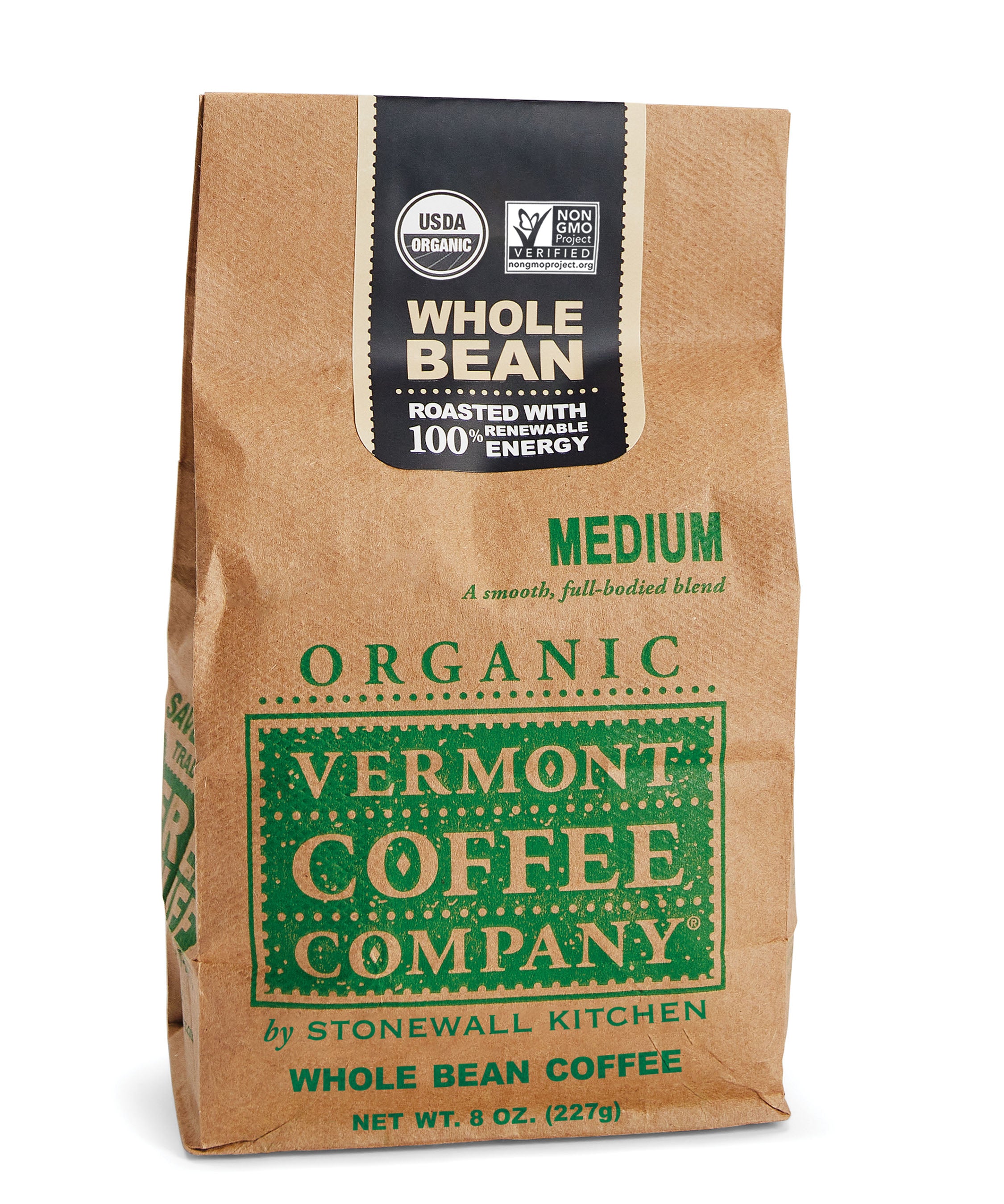 Vermont Coffee by Stonewall Kitchen 8oz Medium Roast Whole Bean Coffee at Olive Oil Etcetera