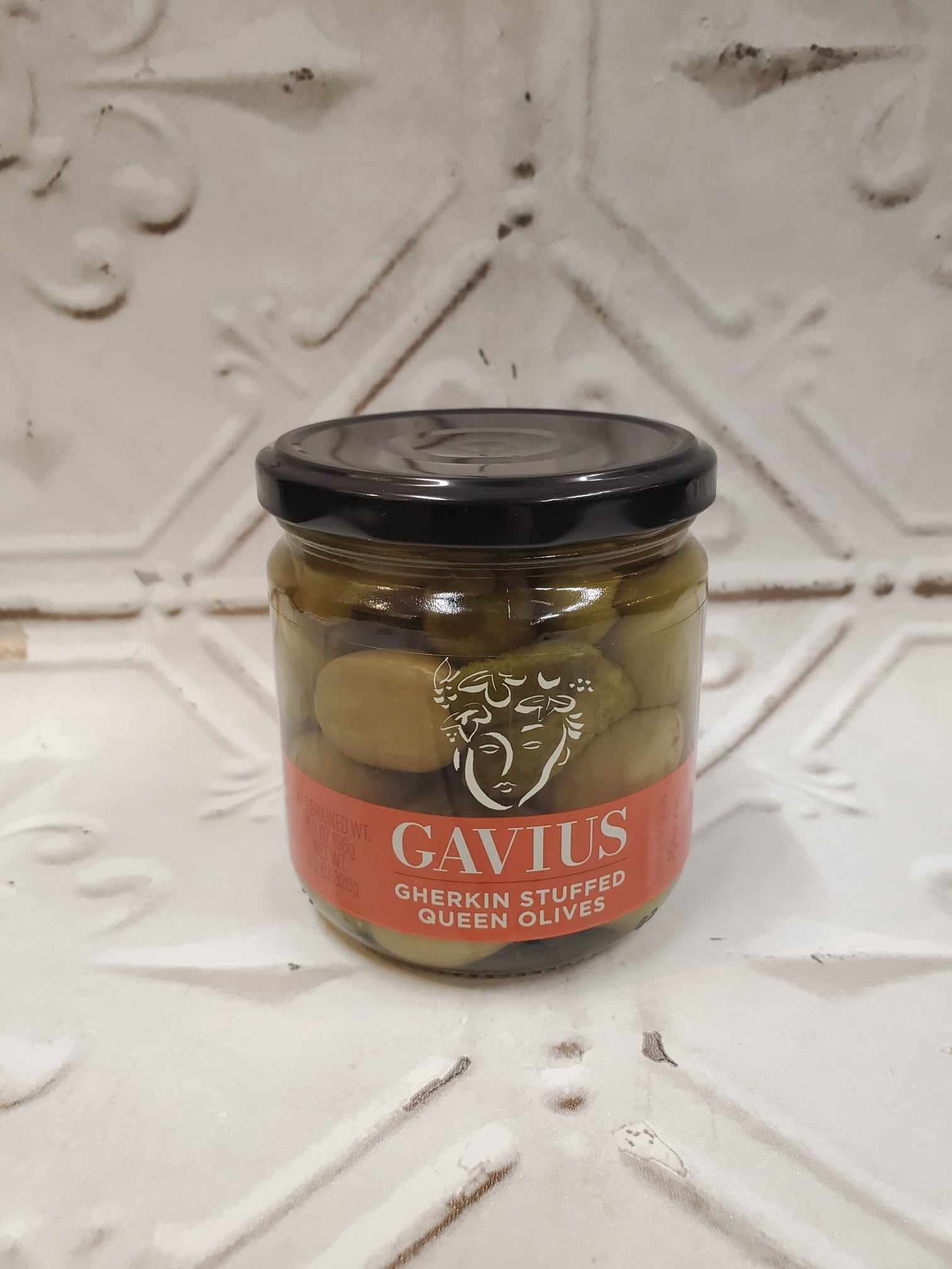 Gavius Gherkin Stuffed Green Olives - Olive Oil Etcetera 