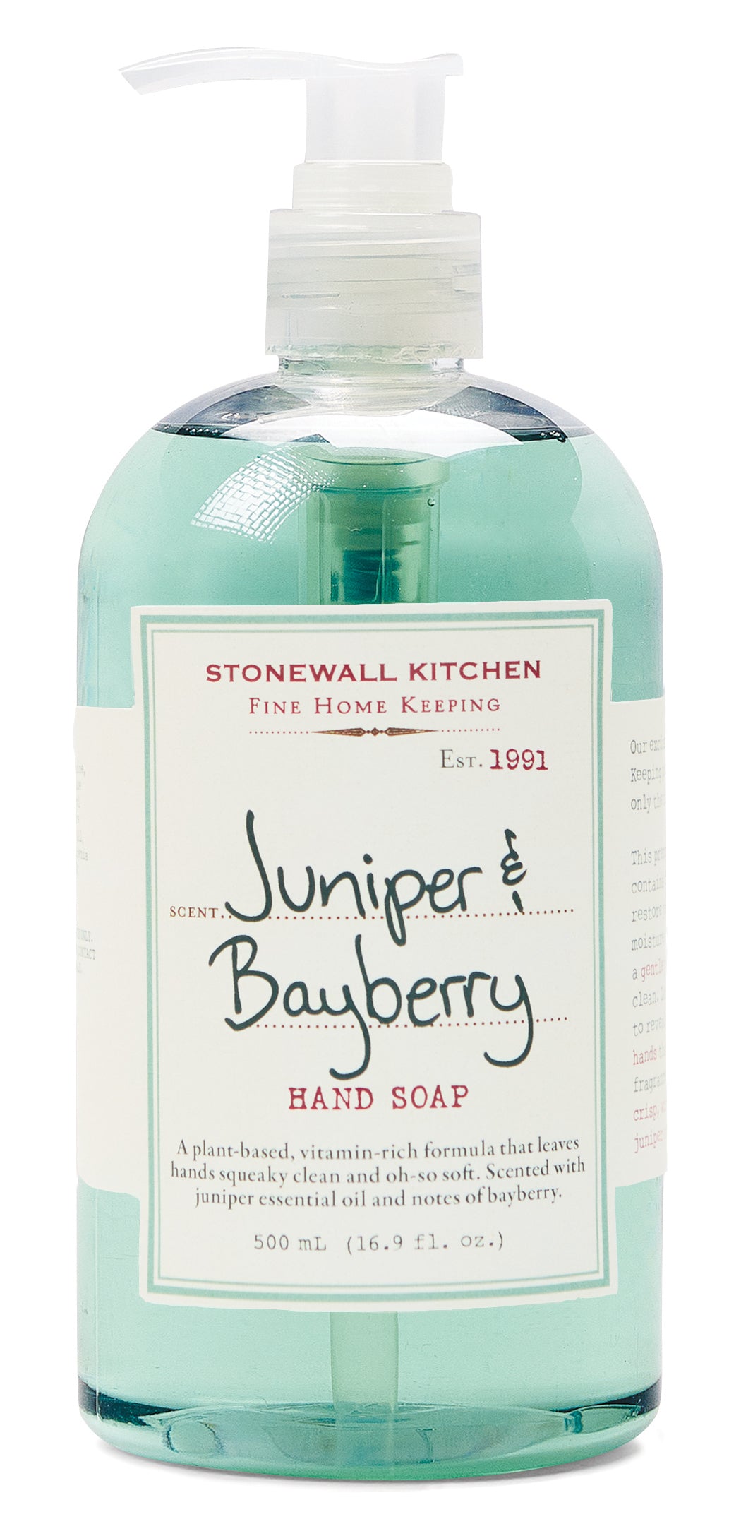 Juniper & Bayberry Hand soap from Stonewall Kitchen