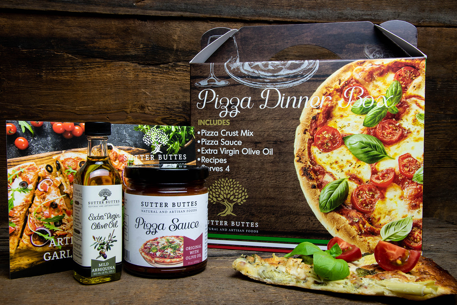 Sutter Buttes Pizza Dinner Box Kit - Olive Oil Etcetera 