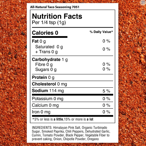 Spice Lab Taco Seasoning - All Natural - Olive Oil Etcetera 
