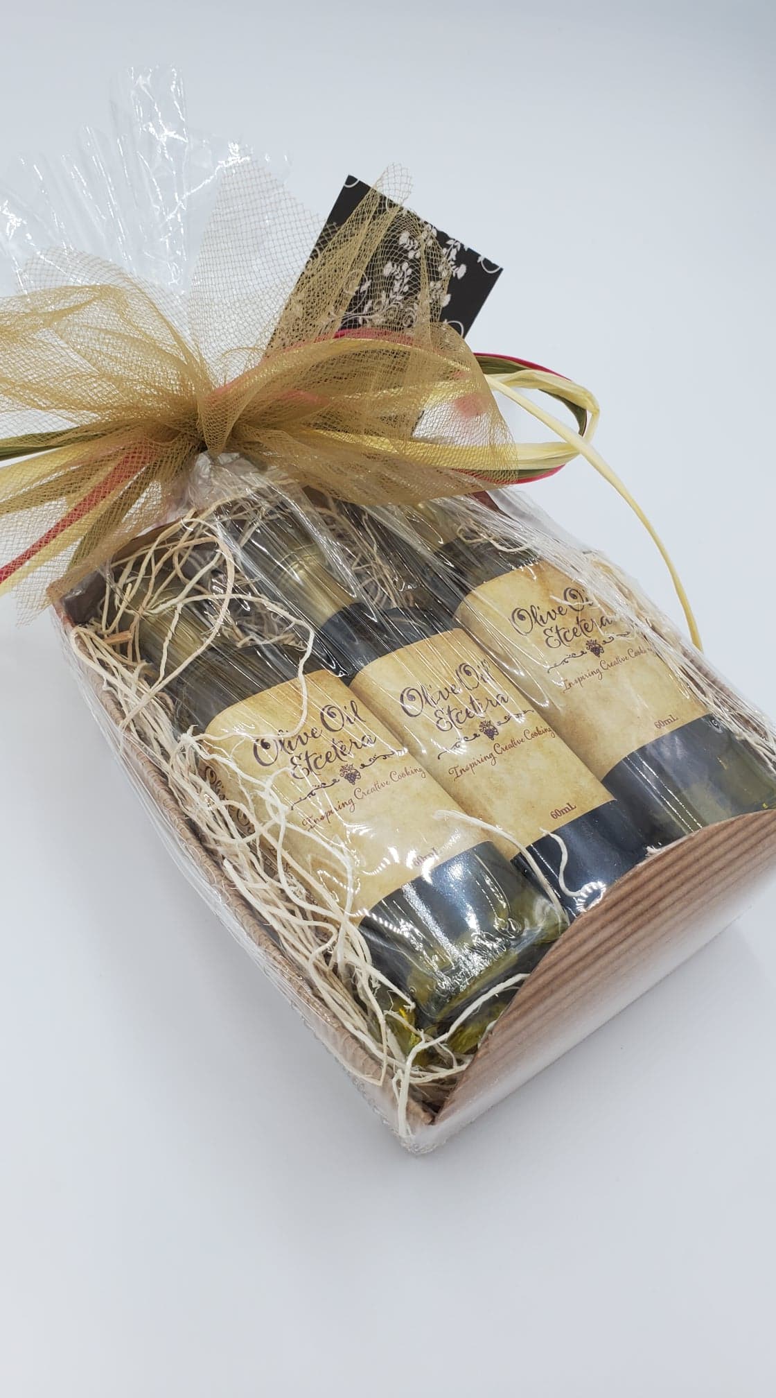 Gift set of Tuscan Herb Olive Oil, Traditional Balsamic Vinegar and Arbequina Olive Oil 